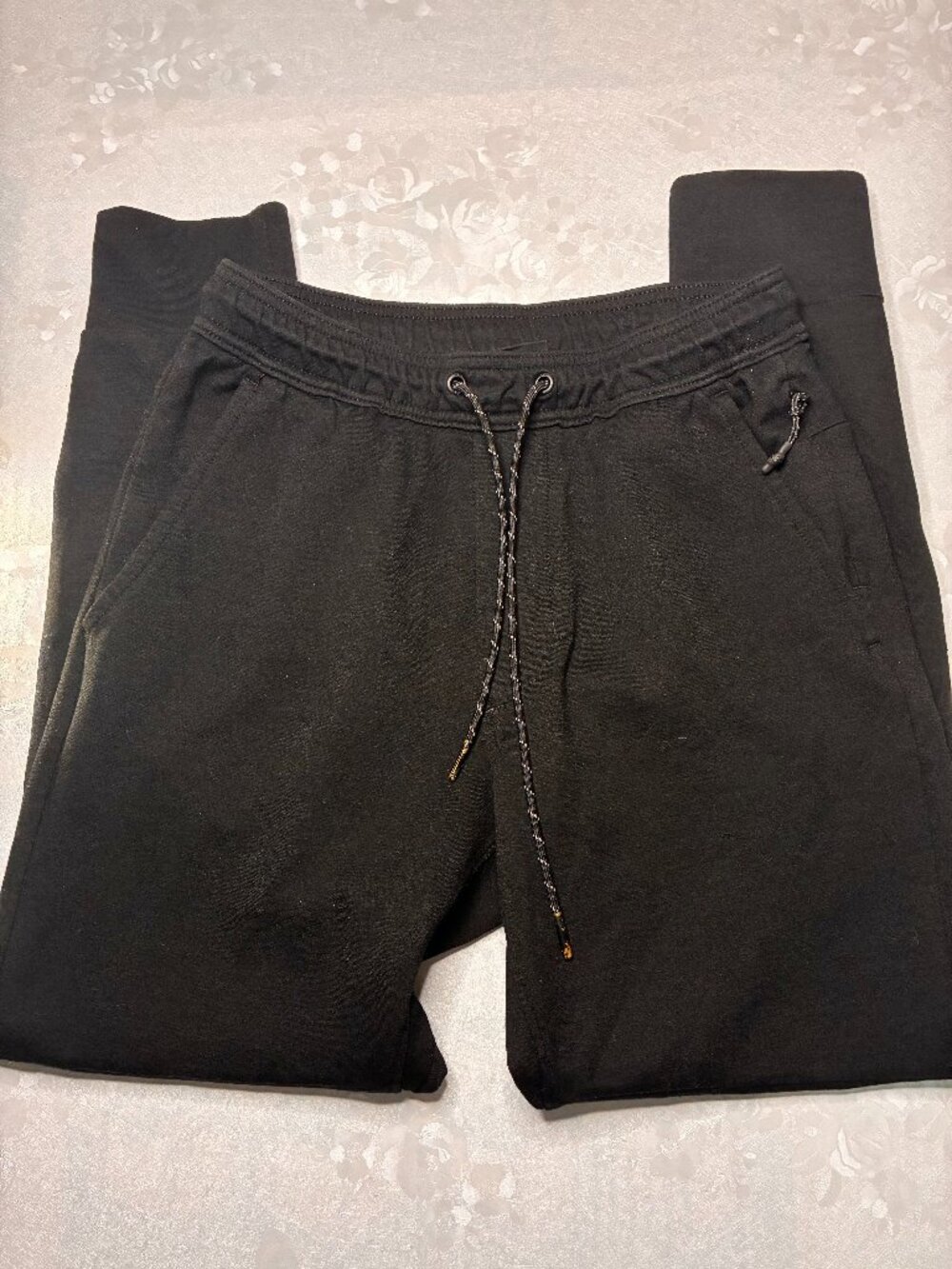 American Eagle Mens Active Joggers Black Drawstring Sweatpants Size XS